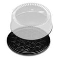 thumbnail image 1 of To Go Packaging 10'' Cake Container Black/Clear Dome - 80/Case, 1 of 1