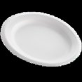 thumbnail image 1 of To Go Packaging 9" 1-Compartment Plate White - 500/Case, 1 of 1