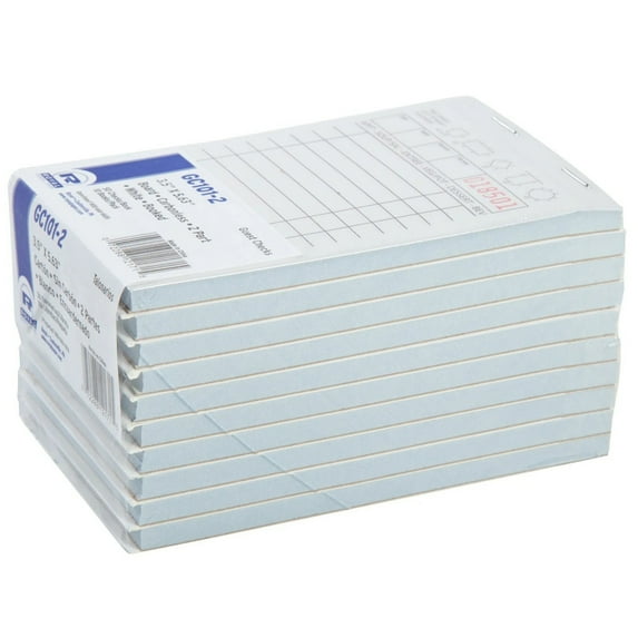 To Go Packaging GC101-2 - 2 Part Carbonless Guest Check - 10 Books/pk