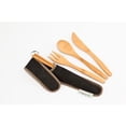 thumbnail image 1 of To-Go Ware RePEaT Bamboo Utensil Set with Recycled PET Carrycase (Hijiki, 8.5" W x 1.25" H), 1 of 5