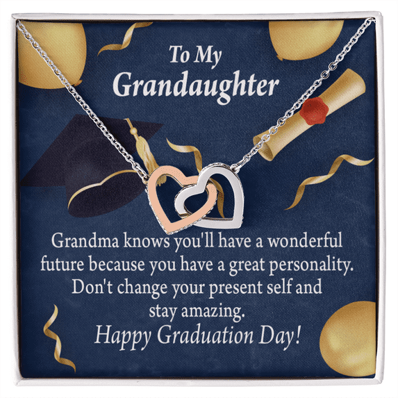 To Granddaughter Graduation Inseparable Necklace