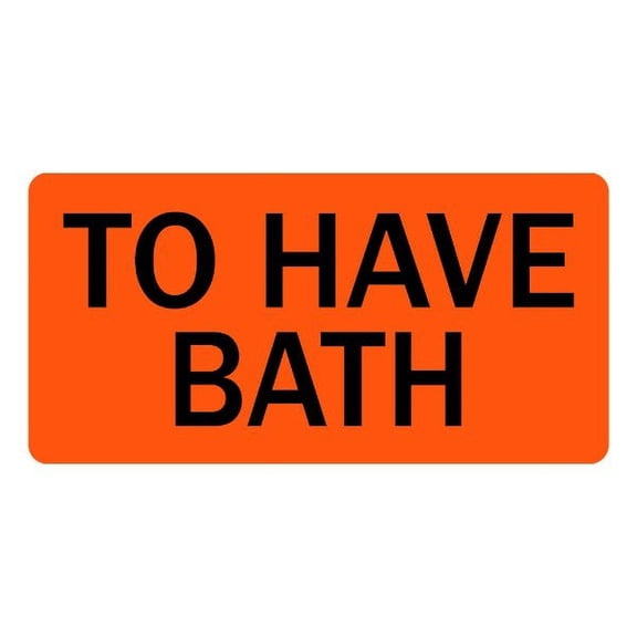 To Have Bath Veterinary Labels