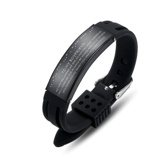 To Husband Gift From Wife:With Morse Code "I Love You" Love Quote Bracelets for Men, To Boyfriend Gift From Girlfriend,Anniversary,Birthday, Valentine To Him