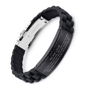 To Husband Gift From WifeWith Morse Code "I Love You" Love Quote Bracelets for Men, To Boyfriend Gift From Girlfriend,Anniversary,Birthday, Valentine To Him