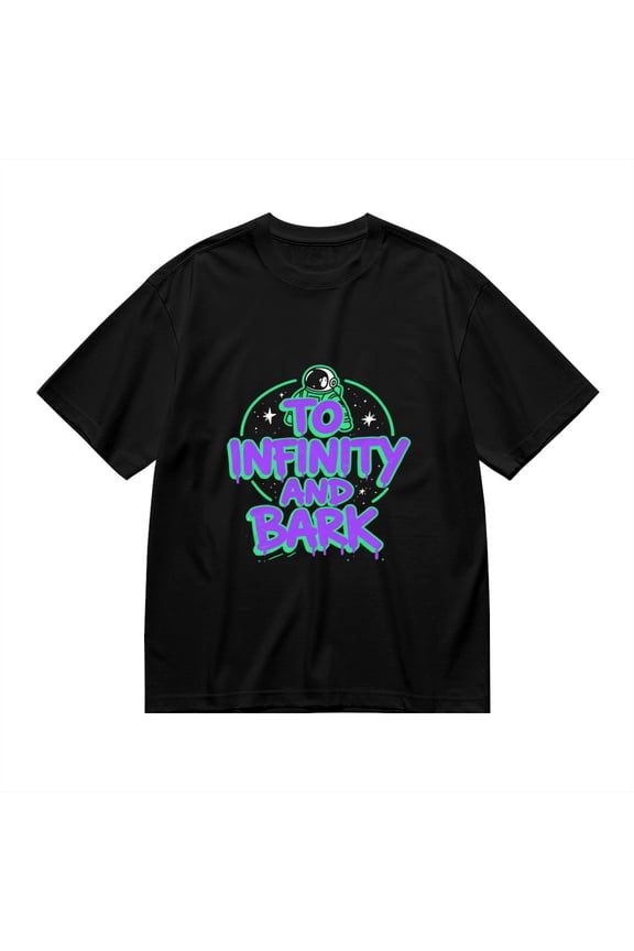 To Infinity And Bark, Astronaut Dog Print 2, T Shirt for Men, Vintage Graphic Tees Men, 23807084,M