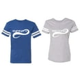 thumbnail image 1 of To Infinity And Beyond Matching Couple Cotton Jerseys (Men Royal / Women Heather) (Men XXL / Women XL), 1 of 3