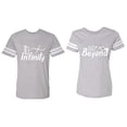 thumbnail image 1 of To Infinity & Beyond Matching Couple Cotton Jerseys (Men Heather / Women Heather) (Men XL / Women L), 1 of 3