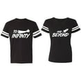 thumbnail image 1 of To Infinity and Beyond Matching Couple Cotton Jerseys (Men Black / Women Black) (Men S / Women XL), 1 of 3