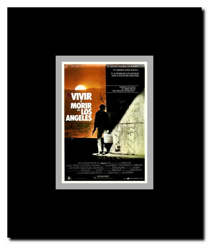To Live and Die in LA Framed Movie Poster