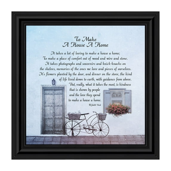 To Make a House a Home, House Warming Gift New Parents, Inspirational Gifts for Home, 10x10 8632