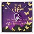 thumbnail image 1 of To Mom Always Been There Forever Necklace w Message Card, 1 of 20