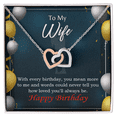 thumbnail image 1 of To Mom Birthday Message Every Birthday Inseparable Necklace, 1 of 20