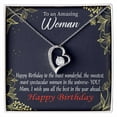 thumbnail image 1 of To Mom Birthday Message Spectacular Woman Forever Necklace w Message Card, 1 of 20