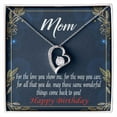 thumbnail image 1 of To Mom Birthday Message Wonderful Things Forever Necklace w Message Card, 1 of 20