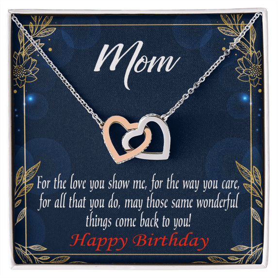 To Mom Birthday Message Wonderful Things Inseparable Necklace