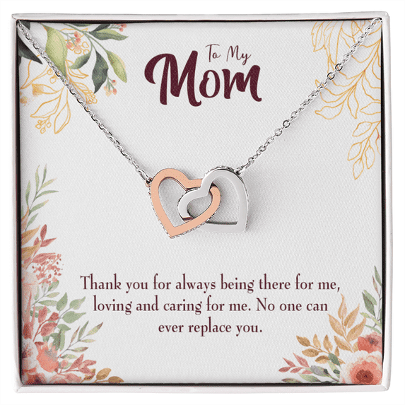To Mom Irreplaceable Mom Inseparable Necklace