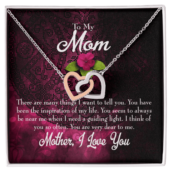 To Mom Message to Mother Inseparable Necklace