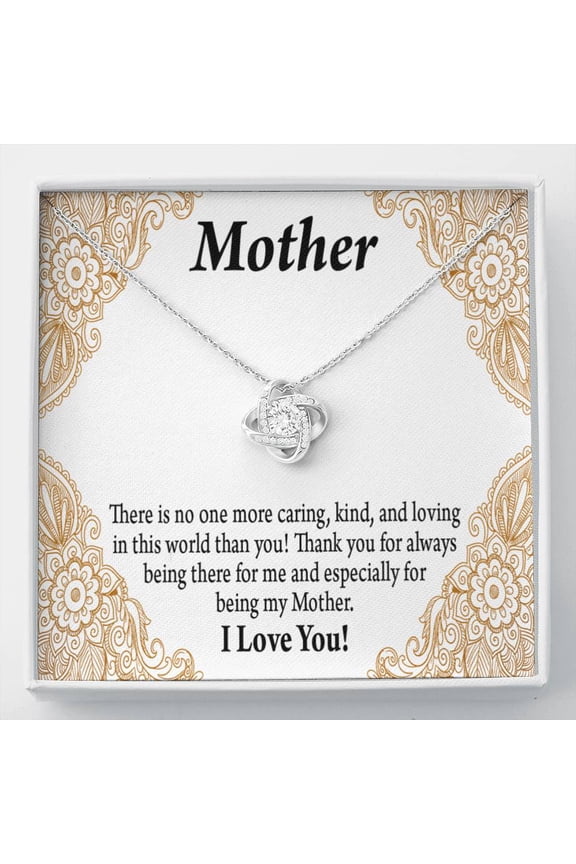 To Mom Mother Bonus Mom Grandmom Caring Kind And Loving Love Knot Message Card From Son Daughter Gift Anniversary Birthday Graduation Mothers Day