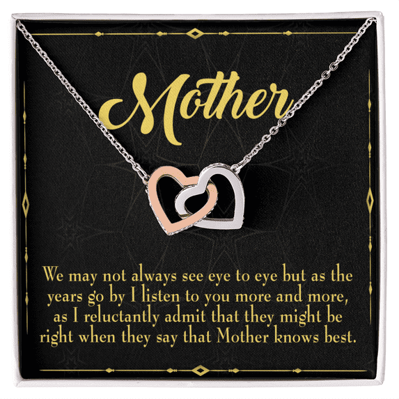 To Mom Mother Knows Best Inseparable Necklace