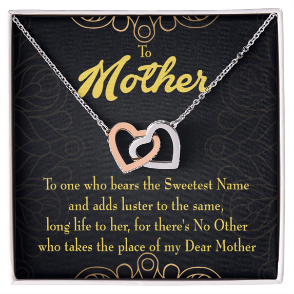 To Mom My Dear Mother Inseparable Necklace
