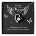 thumbnail image 1 of To Mom Remembrance Message I'll Hold You Forever Necklace w Message Card, 1 of 20