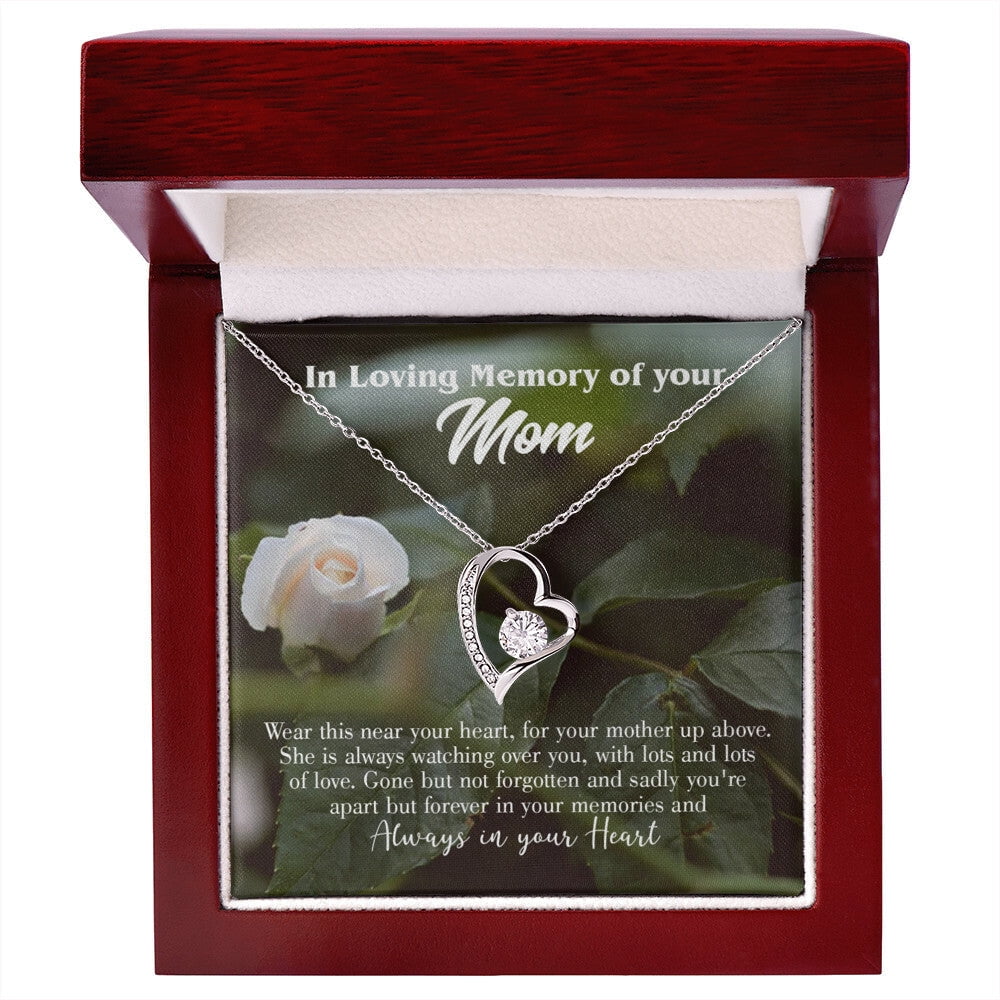 To Mom Remembrance Message Wear Near Heart Forever Necklace W Message to-mom-remembrance-message-wear-near-heart-forever-necklace-w-message