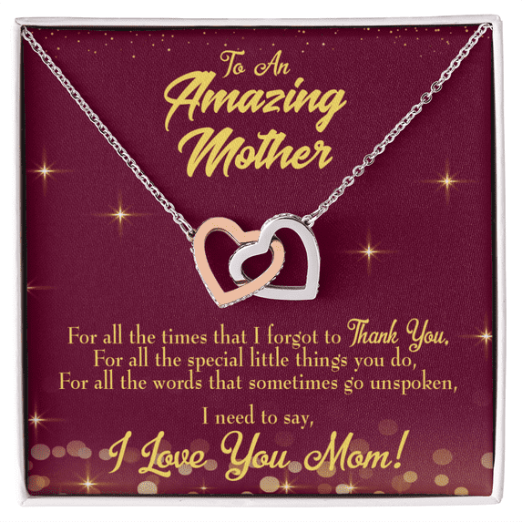 To Mom Special Little Things Inseparable Necklace