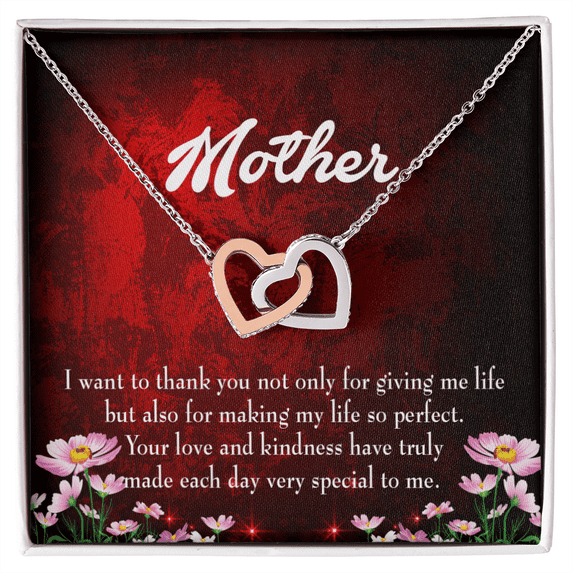 To Mom Thank You For Your Love and KindnessInseparable Necklace