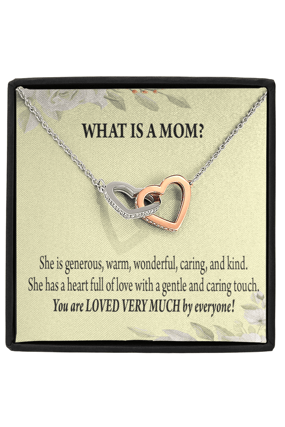 To Mom What Is Mom Inseparable Love Pendant Necklace Keepsake Card
