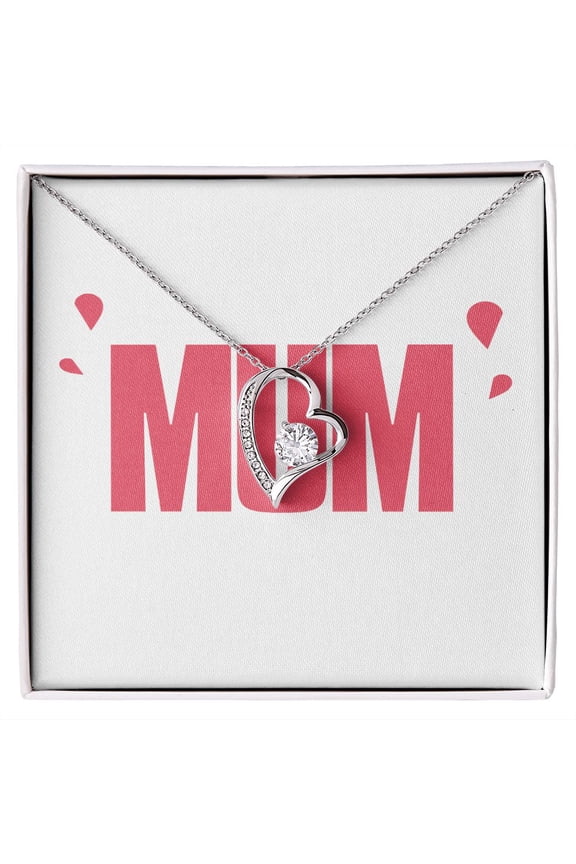 To Mom Wife Mum Boss Forever Necklace w Message Card