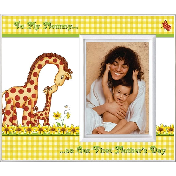 To Mommy on Our First Mother's Day Picture Frame Gift - Gingham-265