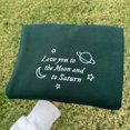 thumbnail image 1 of To Moon And To Saturn Lyrics Embroidered Sweatshirt, 1 of 2