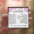 thumbnail image 1 of To My Amazing Foster Mom Necklace, Foster Mom Gift, Step Mother Gift, Meaningfull Message for Mother's Day, 1 of 3