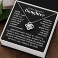 thumbnail image 1 of To My Beautiful Daughter, You Are The Best Chapters, Love Knot Necklace, Gold Love Knot Necklace, 1 of 6