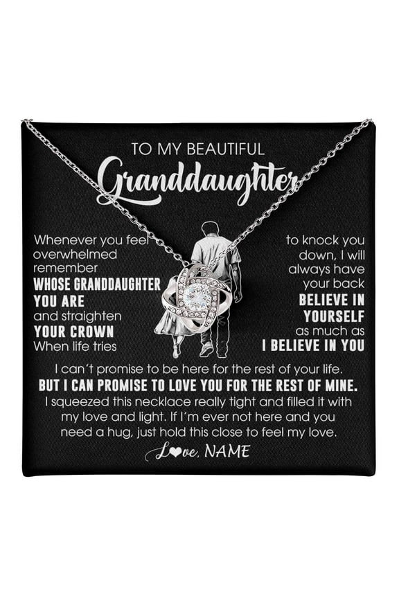 To My Beautiful Granddaughter Necklace From Grandpa Believe In Yourself Granddaughter Birthday Gifts Jewelry Christmas Customized Message Card