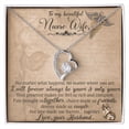 thumbnail image 1 of To My Beautiful Nurse Wife Forever Necklace w Message Card, 1 of 20