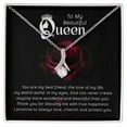 thumbnail image 1 of To My Beautiful Queen You Are My Best Friend Alluring Ribbon Necklace Message Card, 1 of 20