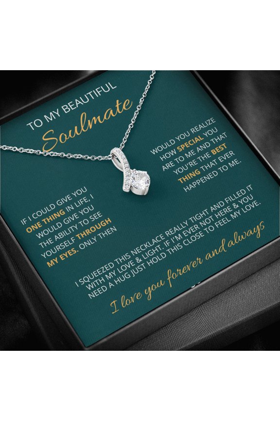 To My Beautiful Soulmate, Make You Feel My Love, Alluring Beauty Necklace, Gold Alluring Necklace