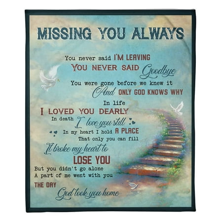 To My Bestie Missing You Always Fleece Blanket Family, Birthday, Friend, Couple, Lovers Gift, 30x40in Fleece Blanket
