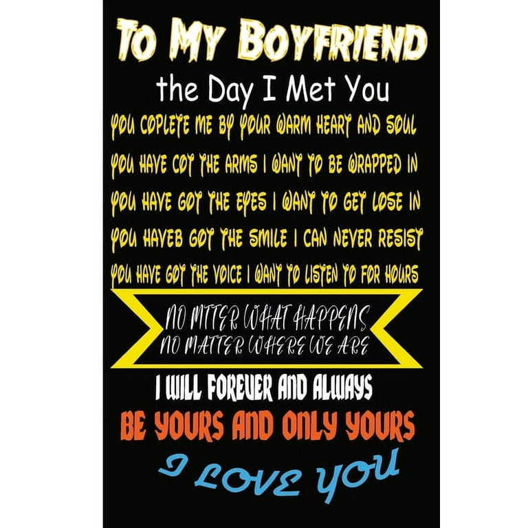To My Boyfriend The Day I Met You I Found My Missing Piece: The Best Cute Valentines Day Gifts for Boyfriend, Couples Gifts for Boyfriend From Girlfriend, Valentines Day Gift [Book]