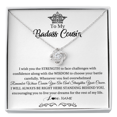 thumbnail image 1 of To My Cousin Necklace Straighten Your Crown Cousin Pendant Jewelry Birthday Graduation Christmas Customized Gift Box Message Card, 1 of 3