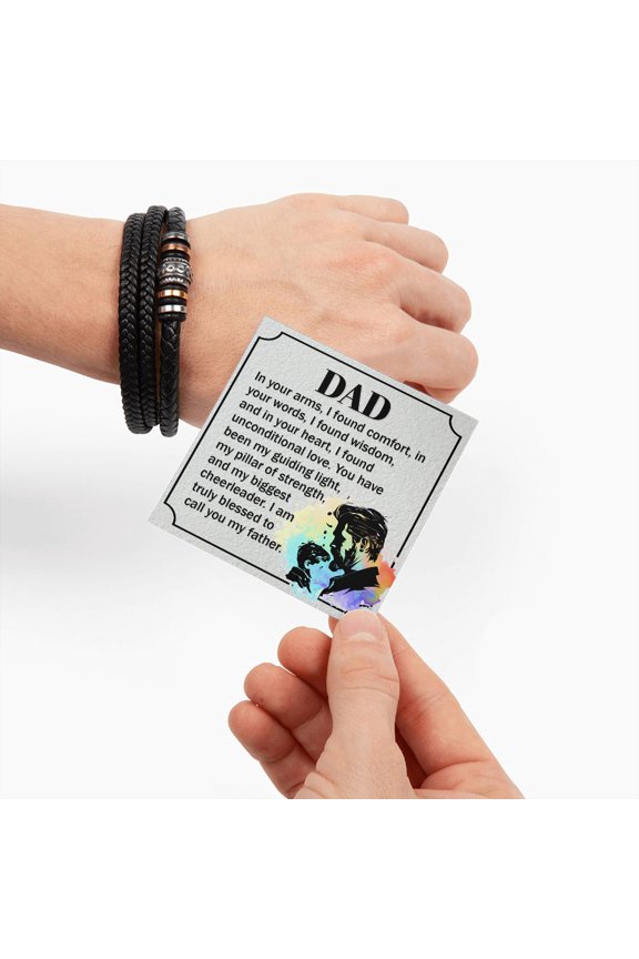 To My Dad Dear Dad Love You Forever Bracelet