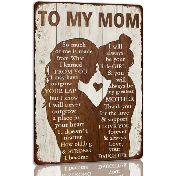 To My Dad Metal Sign Father's Day Tin Sign Vintage Home Wall Decor Signs Birthday Gift For Dad From Son 8x12 Inch