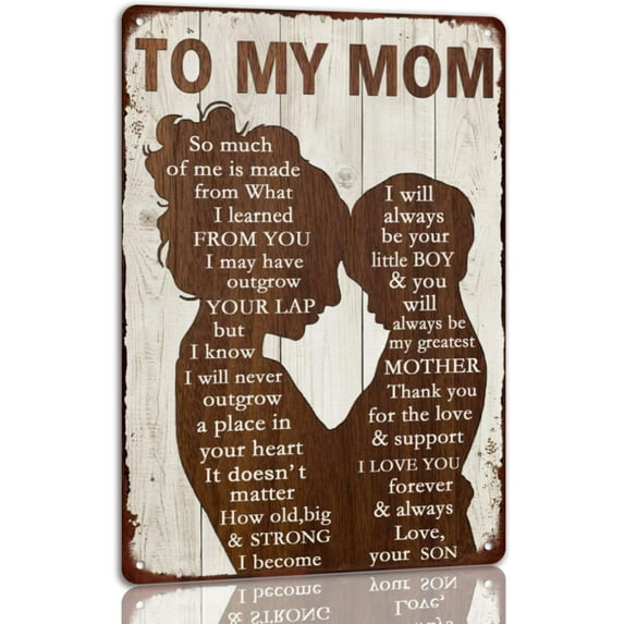 To My Dad Metal Sign Father's Day Tin Sign Vintage Home Wall Decor Signs Birthday Gift For Dad From Son 8x12 Inch