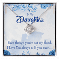 thumbnail image 1 of To My Daughter As If You Were my Daughter Infinity Knot Necklace Message Card, 1 of 17
