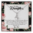thumbnail image 1 of To My Daughter Best Thing From Dad Alluring Ribbon Necklace Message Card, 1 of 20