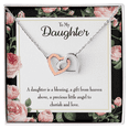 thumbnail image 1 of To My Daughter Blessing From Heaven Inseparable Necklace, 1 of 20