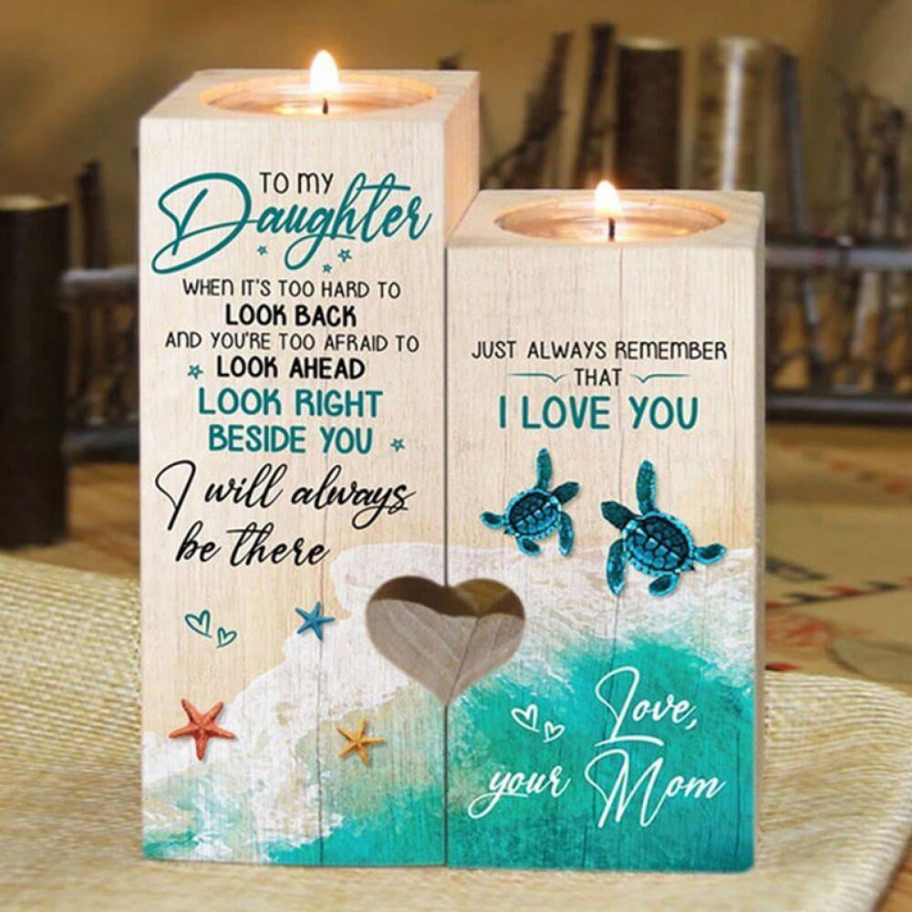 Candle Holder, Daughter Gift From Mom Heart Candlestick(without Candles),  For Centerpiece, Candlelight Dinner Photo Props, Wedding Anniversary  Birthday Atmosphere Decor, Table Living Room Home Decor, Christmas New Year  Decor - Temu