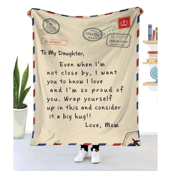 To My Daughter Even When I'm Not Close By I Want You To Know I Love You And I'm So Proud Of You Family, 50x60in Fleece Blanket