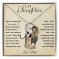 thumbnail image 1 of To My Daughter - Forever Love Necklace - Proud Lion - Love Dad, 1 of 12